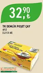 TARIM KREDİ BİRLİK DEMLİK POŞET ÇAY 3.2X48 G